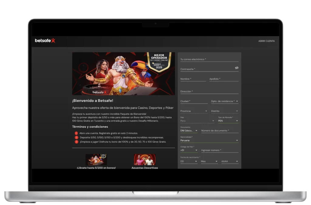 Betsafe registration